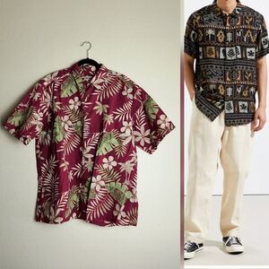 COOK STREET Honolulu Novelty Print Tropical Leaf Men's Size XL Vintage Y2k Casua